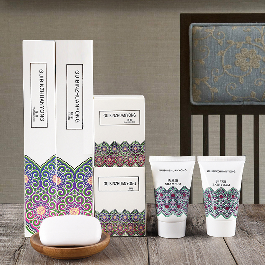 Hanbi High-end Hotel Disposable Toiletries Set Factory Custom Wholesale 8