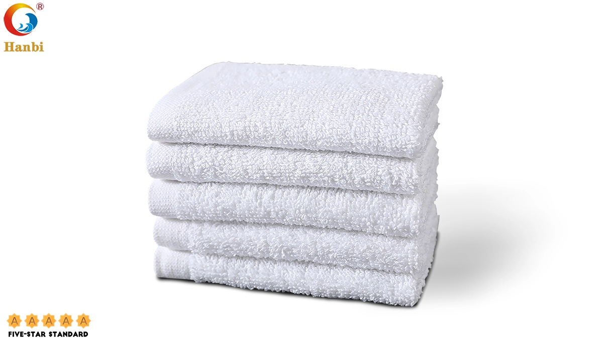 Hanbi Hotel Face Towel with 21S Plain Woven Cotton for Absorbent and Soft 1