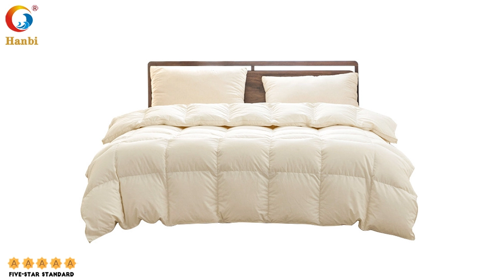 Winter White Goose Down Twill Duvet Factory Wholesale _Hanbi 1