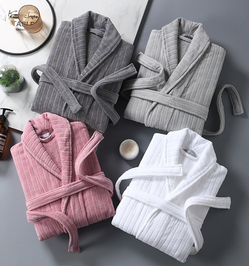 Hotel Bathrobe With Egyptian Long-Staple Cotton For Factory Customized wholesale 8