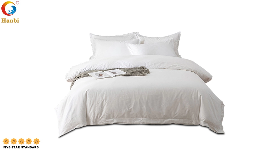 Star Hotel Bedding Set of White Cotton for Factory Wholesale_Hanbi 1