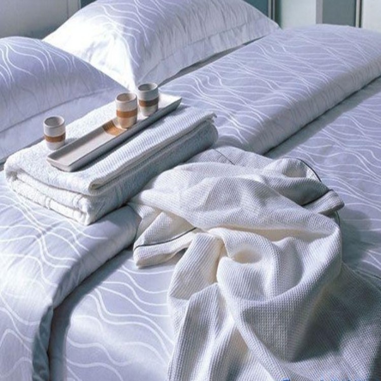 Hotel Bedding Set Of Cotton Satin Jacquard Linen Customized Wholesale _Hanbi 9
