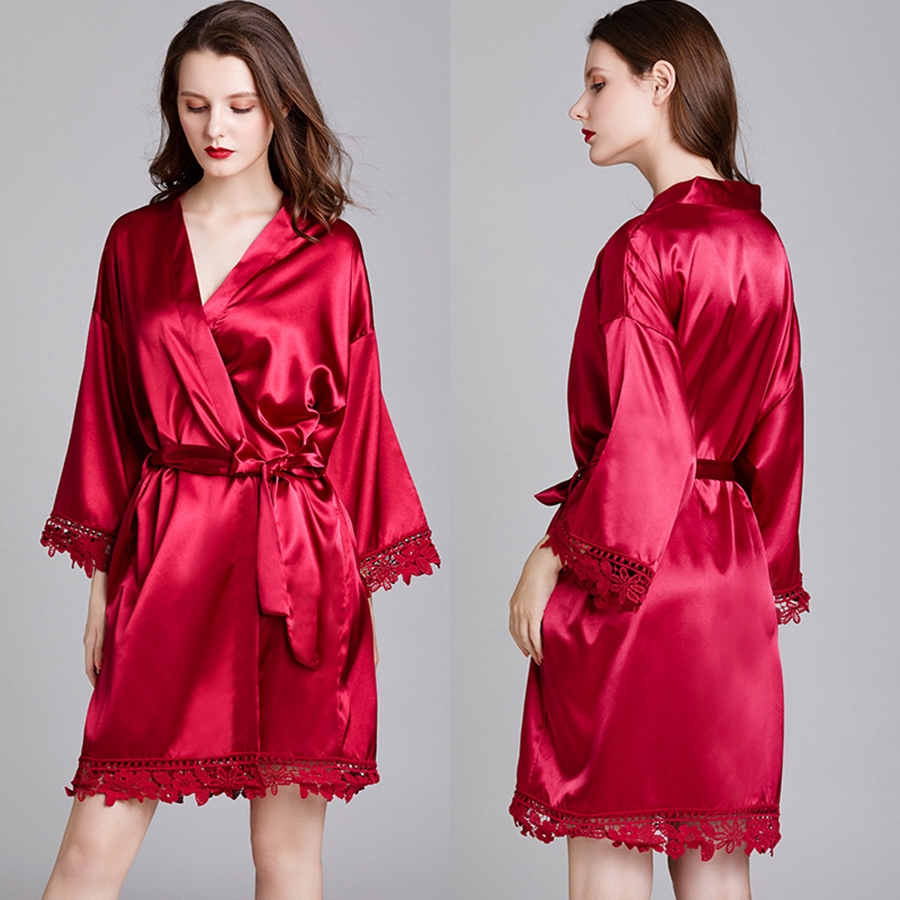 Claret Night Robe