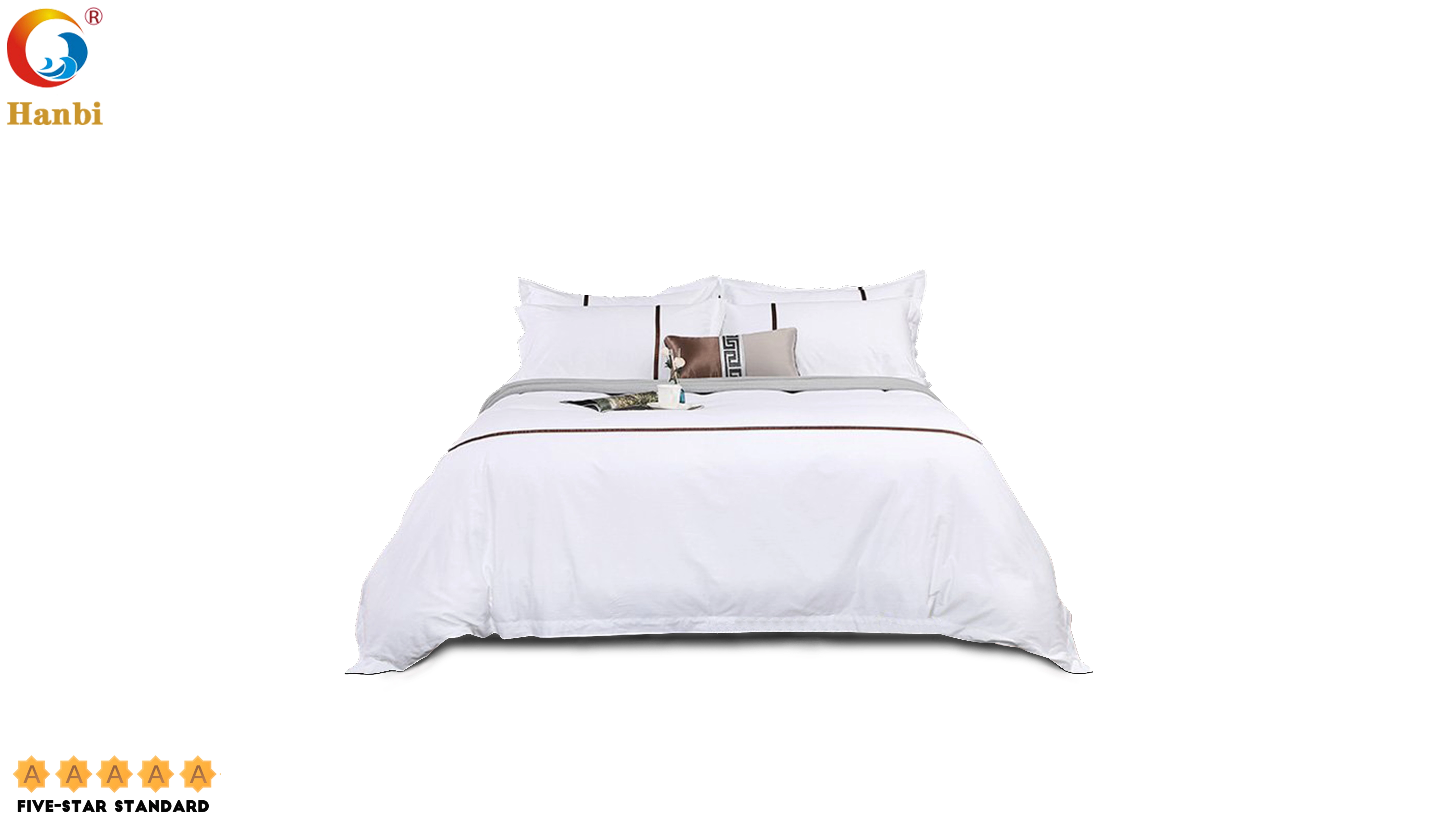 Hotel Bedding Set With Pure Cotton Sateen For Manufacturer Wholesale _Hanbi 1