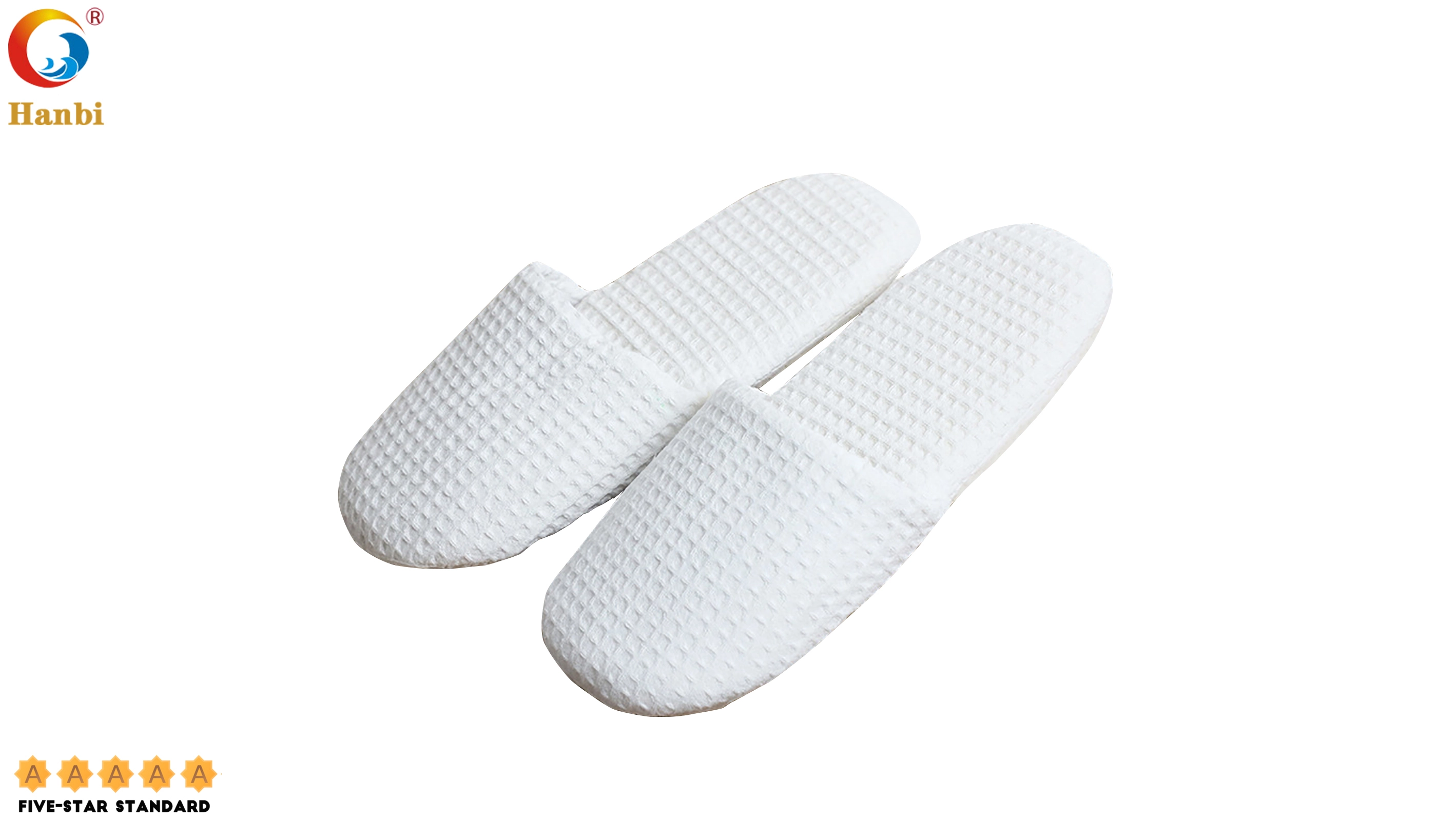 Disposable Waffle Slippers For Air Travel Hotel Guests _Hanbi 1
