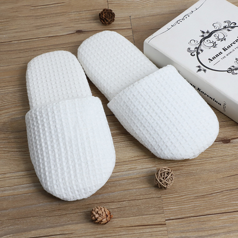 Disposable Waffle Slippers For Air Travel Hotel Guests _Hanbi 9