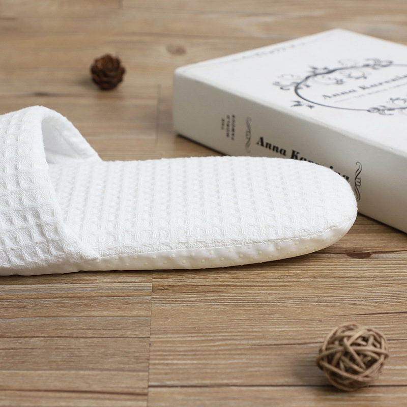 Disposable Waffle Slippers For Air Travel Hotel Guests _Hanbi 12