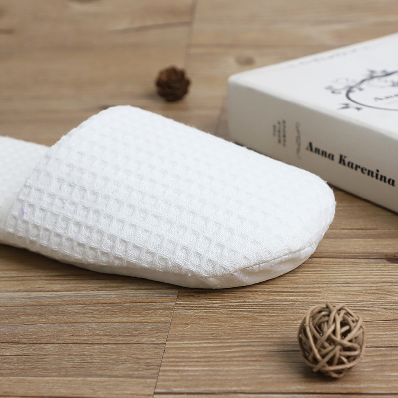 Disposable Waffle Slippers For Air Travel Hotel Guests _Hanbi 11