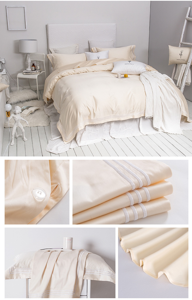 Luxury Hotel Bedding Set With Quilting Edge For Factory Custom Wholesale _Hanbi 17