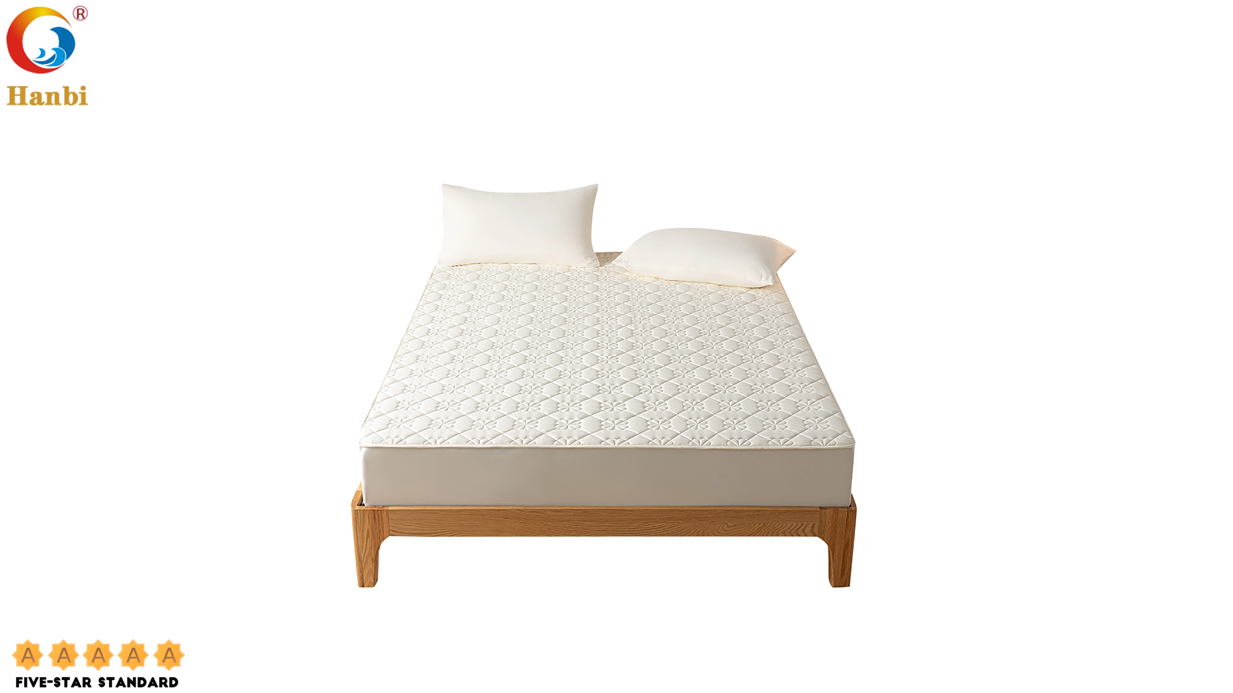 Hotel Mattress Protector Mat With Waterproof Pure Cotton Quilting For Factory Custom Wholesale 1