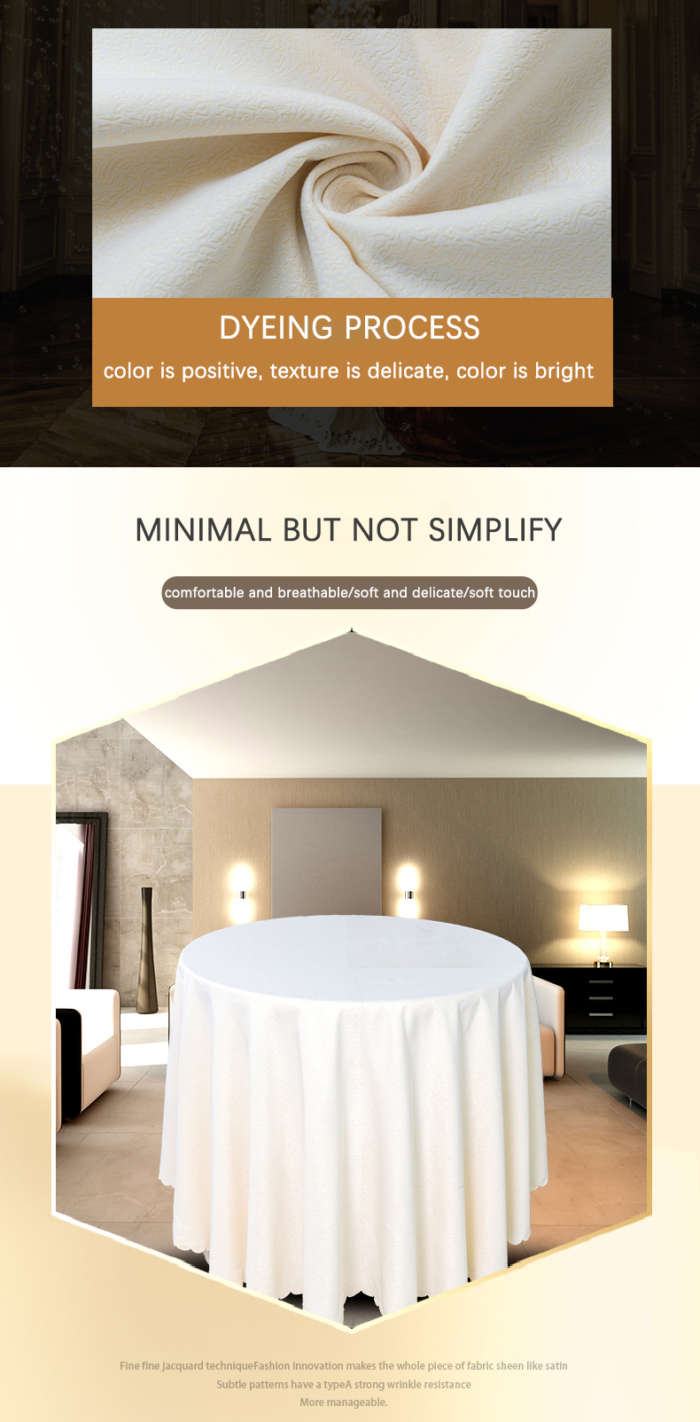 Luxury Five-Star Hotel Tablecloth Custom Wholesale -Hanbi Textile 11