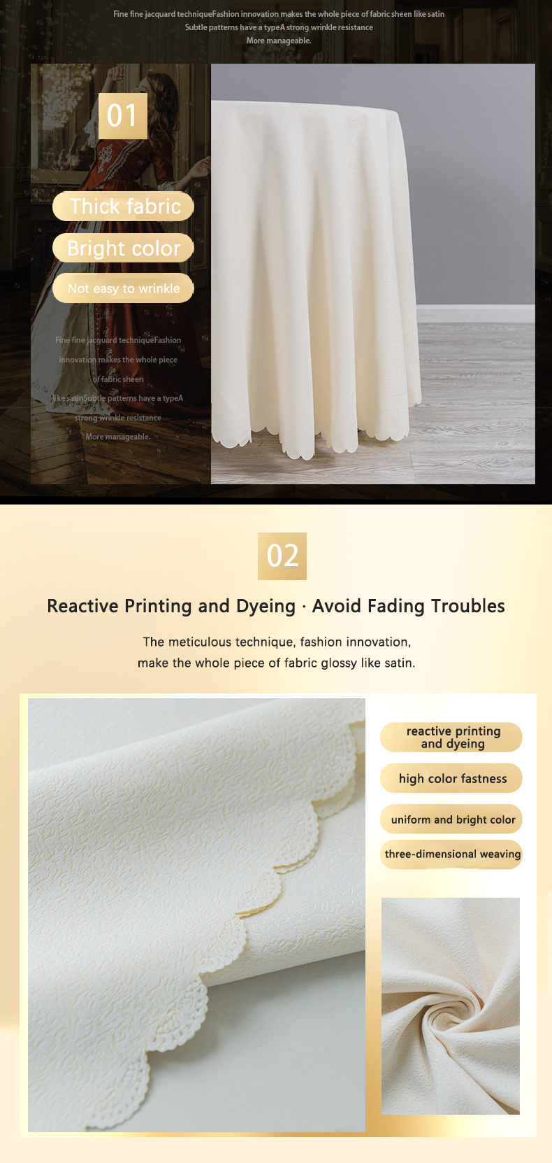 Luxury Five-Star Hotel Tablecloth Custom Wholesale -Hanbi Textile 9