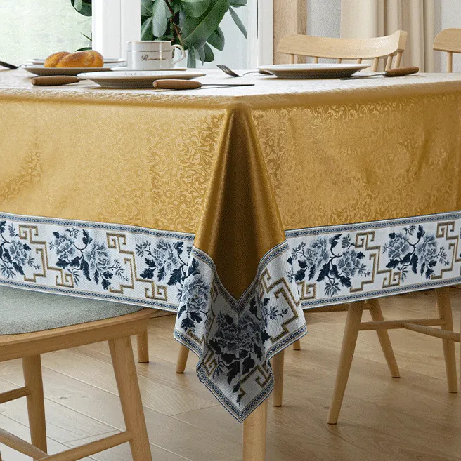 Fashion white cotton tablecloth with custom services | Hanbi Textile 3