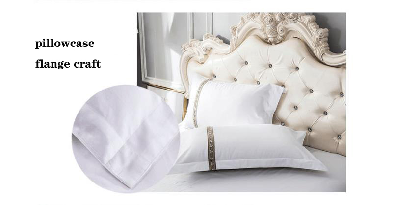High end King size cotton hotel collection bedding sets flange design with decoration bandage Hanbi manufacturers 13