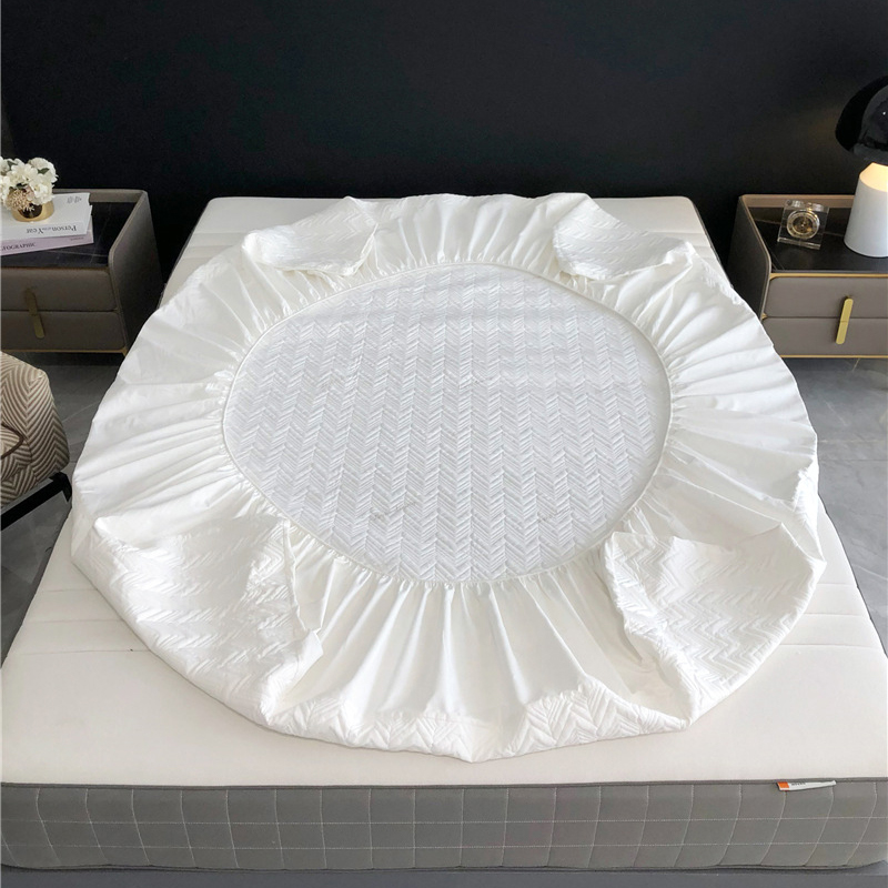 Hotel Bedding Protect Mat Of Waterproof For Custom Wholesale _Hanbi Textile 11