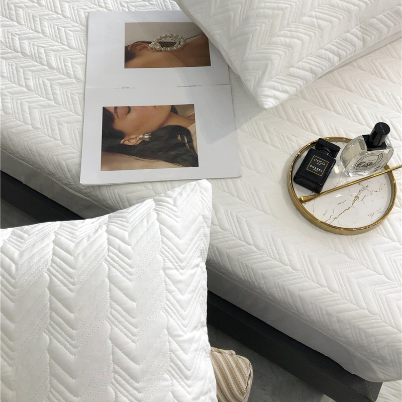 Hotel Bedding Protect Mat Of Waterproof For Custom Wholesale _Hanbi Textile 9