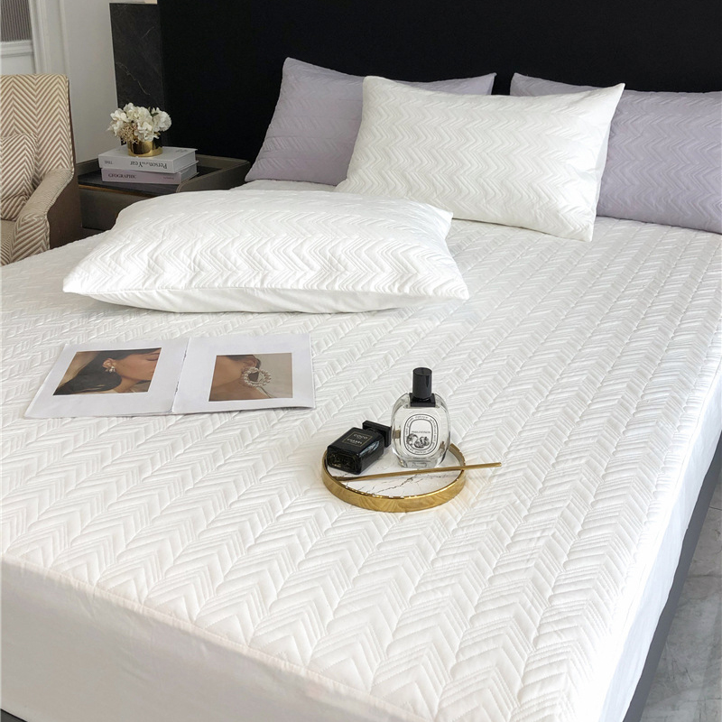 Hotel Bedding Protect Mat Of Waterproof For Custom Wholesale _Hanbi Textile 8