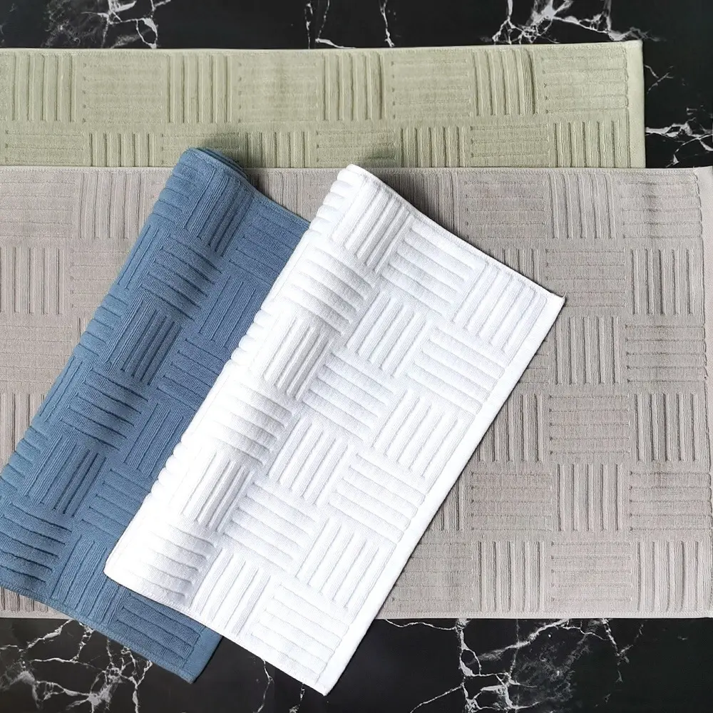 Custom hotel style bathroom floor towels with custom services Manufacturer | Hanbi Textile 4