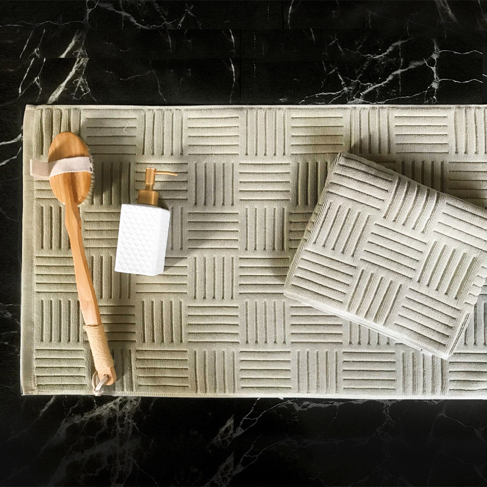 Floor Mat With Pure Cotton Custom Wholesale For 5 Star Hotel _Hanbi 18