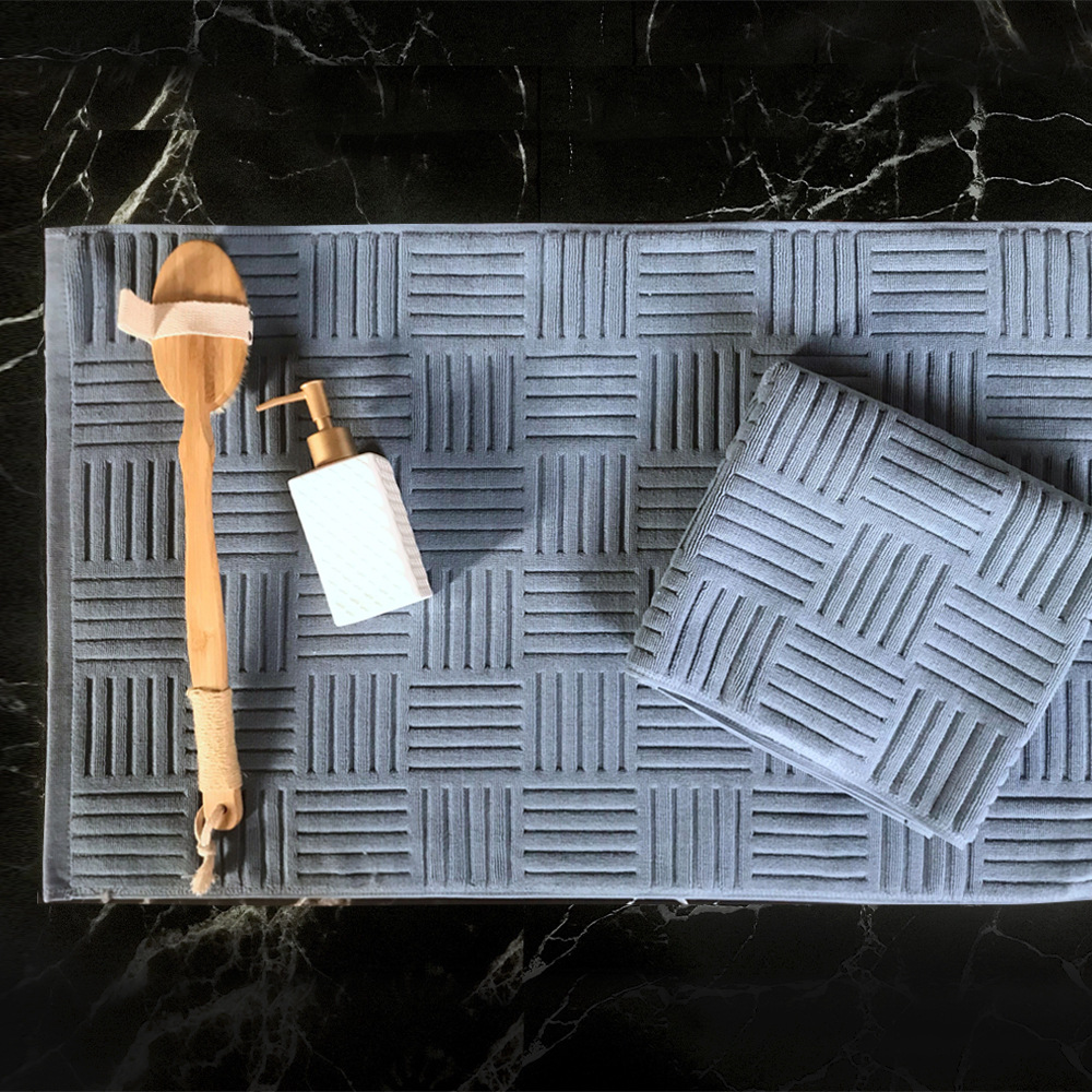 Floor Mat With Pure Cotton Custom Wholesale For 5 Star Hotel _Hanbi 17