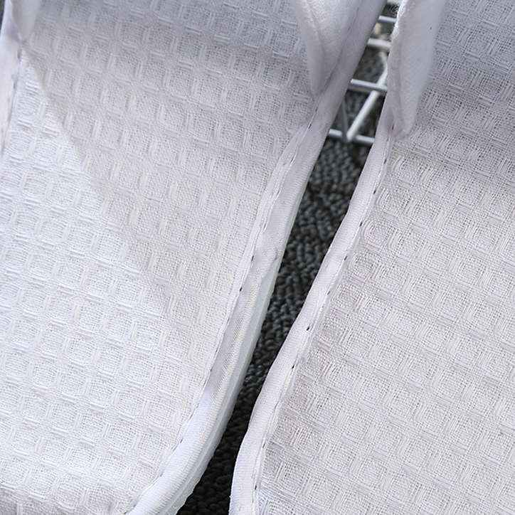 Hotel Disposable Slippers Of Waffle Pattern  To Customizable Logo _Hanbi Textile 13