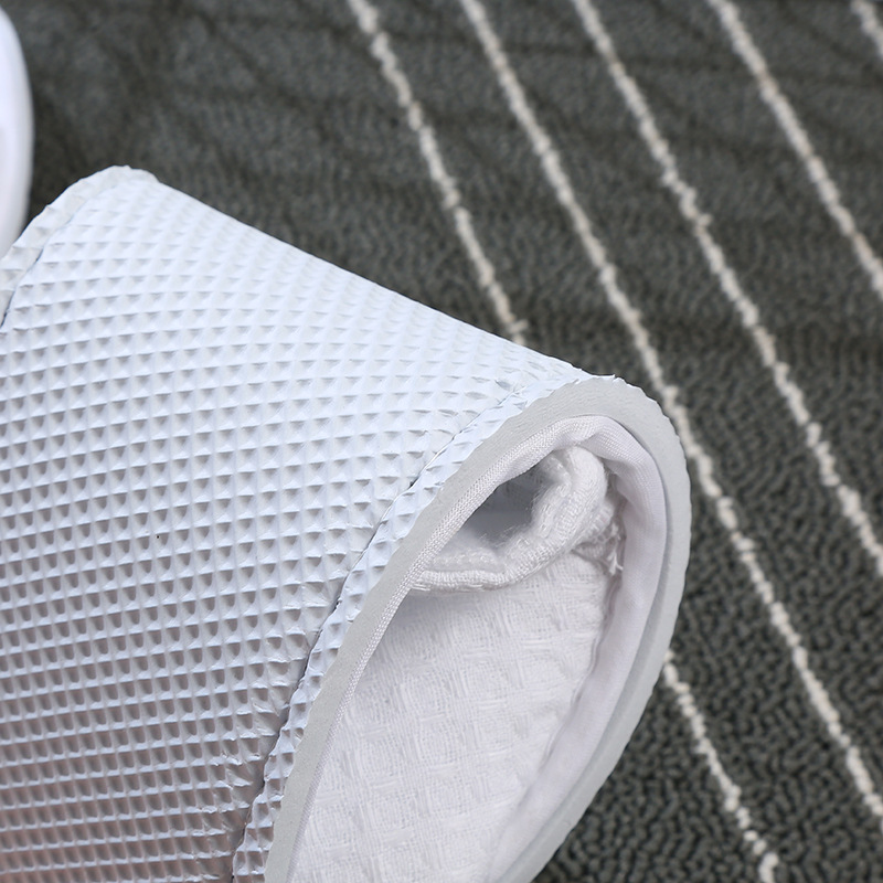 Hotel Disposable Slippers Of Waffle Pattern  To Customizable Logo _Hanbi Textile 14
