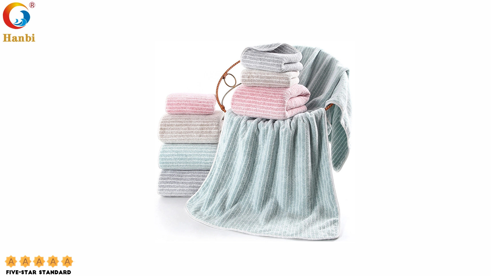 Hotel Gift Towel Of Coral Fleece  Striped To Custom Wholesale 1