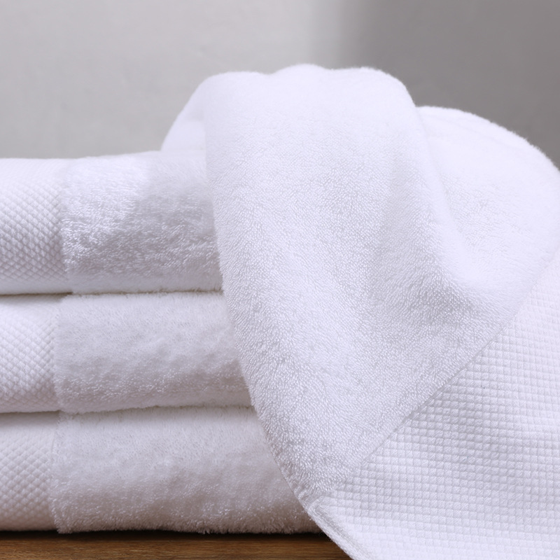 Hotel Towel with White Cotton of Platinum Satin Craft _Hanbi Textile 11