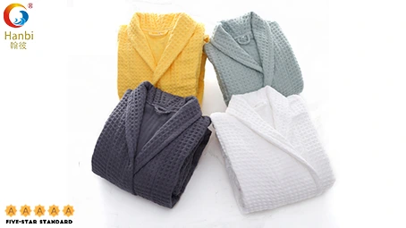 Hotel Bathrobe Multi-Style Pure Cotton Customized Wholesale -Hanbi Textile 1