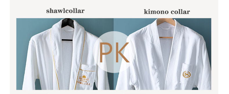 Hotel Bathrobe Multi-Style Pure Cotton Customized Wholesale -Hanbi Textile 9