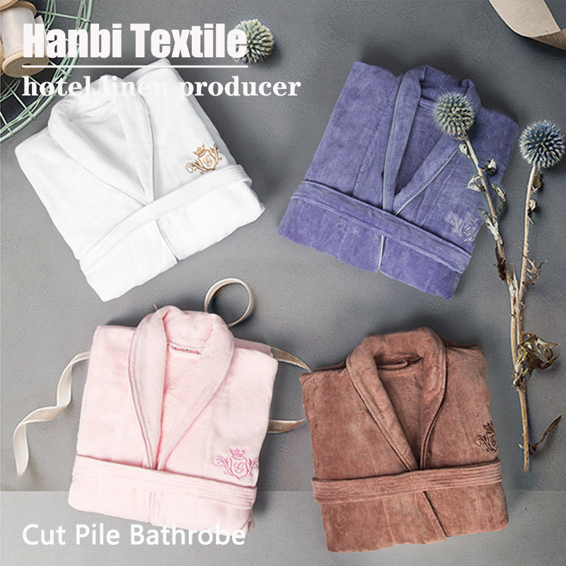 Hotel Bathrobe Multi-Style Pure Cotton Customized Wholesale -Hanbi Textile 15