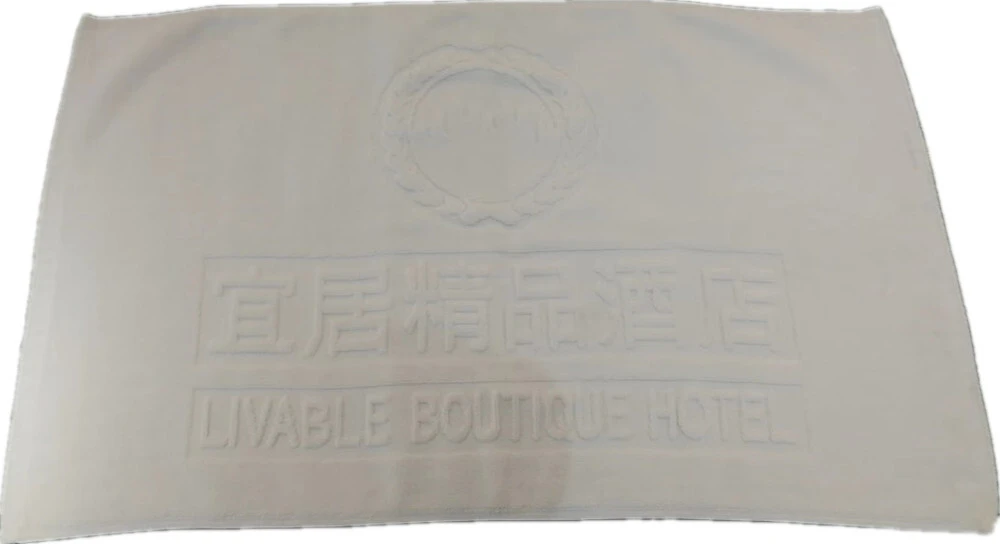 Non slip bath mat hotel floor towel wholesale 50*80cm custom design 1