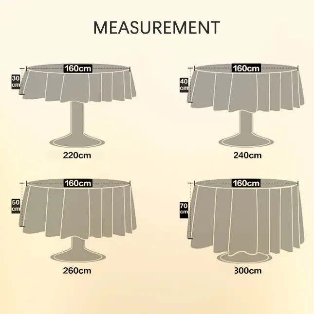 Hanbi Textile | Newest banquet table covers directly sale 7