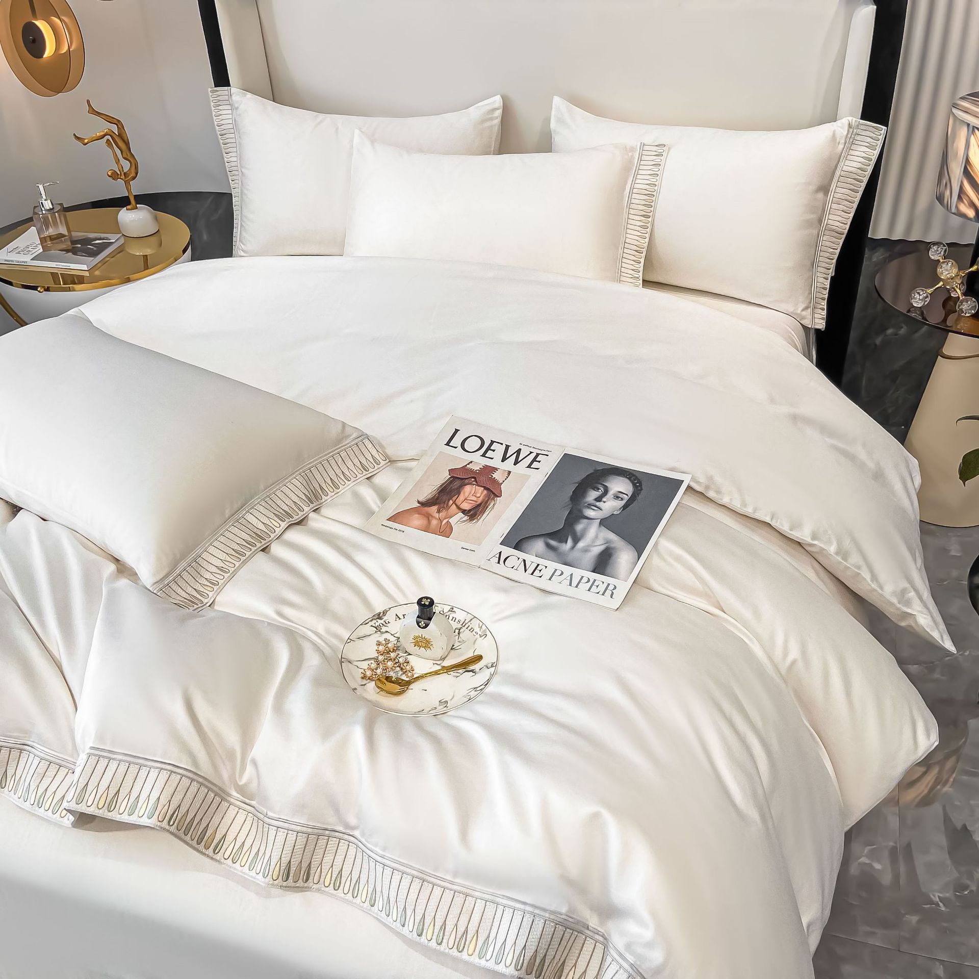 100% Cotton Luxury Hotel Bedding Sets Custom Wholesale -Hanbi Textile 14