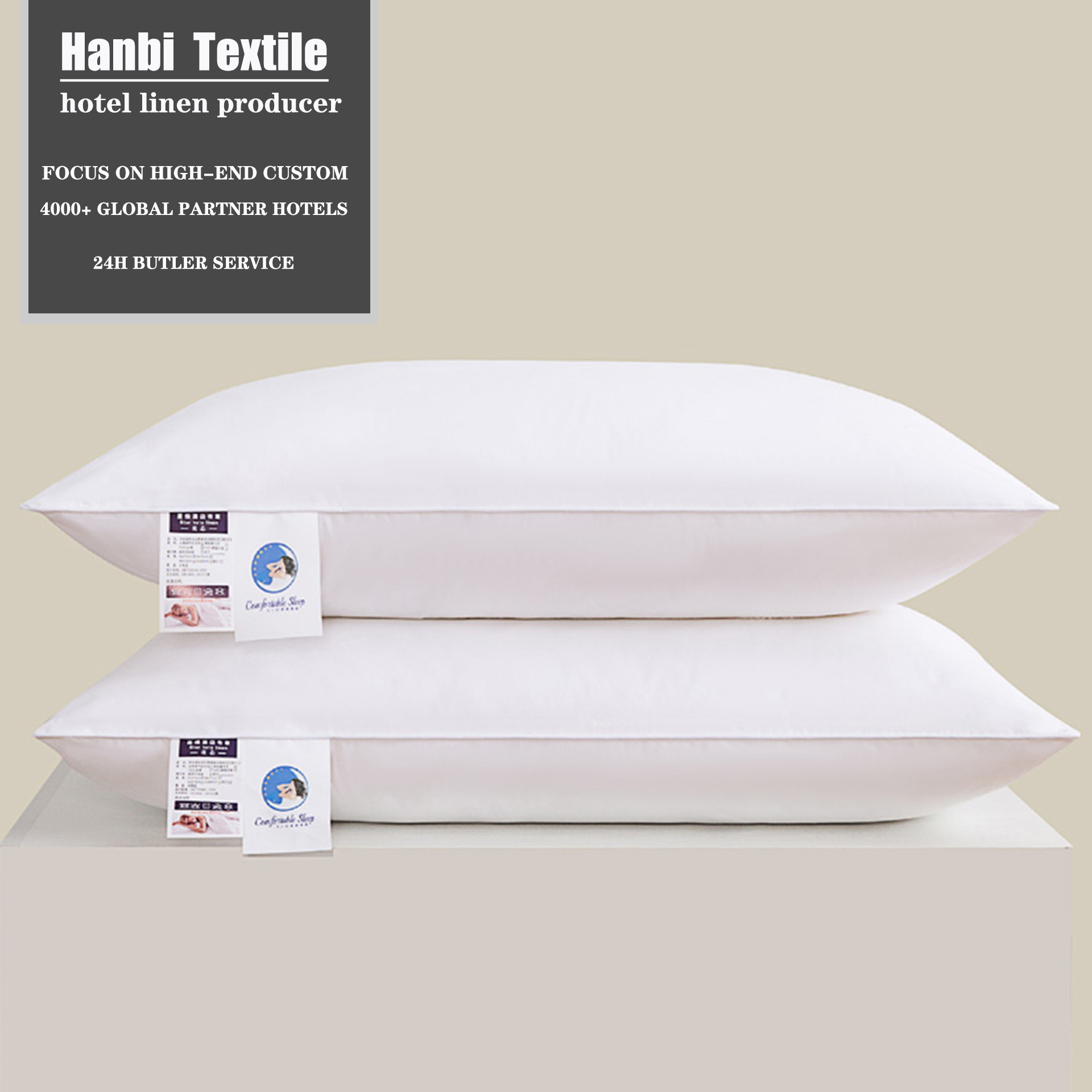 Pure Cotton Sateen Hotel Bedding Sets Custom Wholesale -Hanbi Textile 13