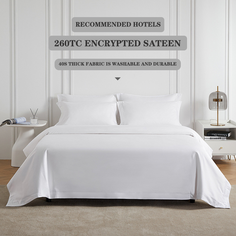Pure Cotton Sateen Hotel Bedding Sets Custom Wholesale -Hanbi Textile 11