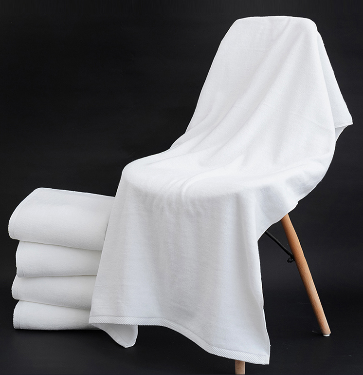 White Hotel Bath Towels Wholesale Pure Cotton Material - Hanbi Textile 9