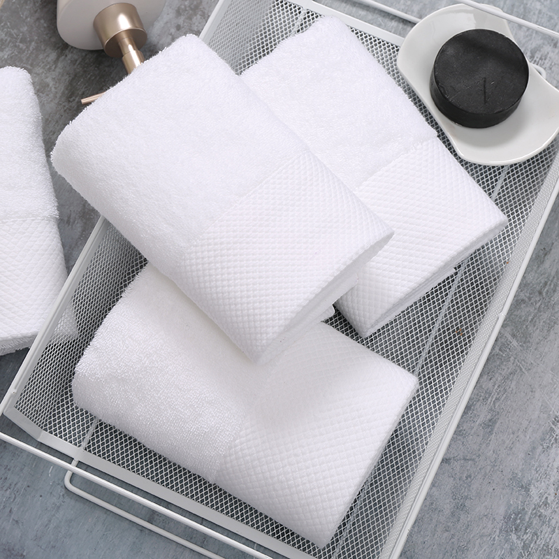 Intro to Luxury hotel brand cotton towel 40g and 70g Spa white towels Hanbi Textile 13