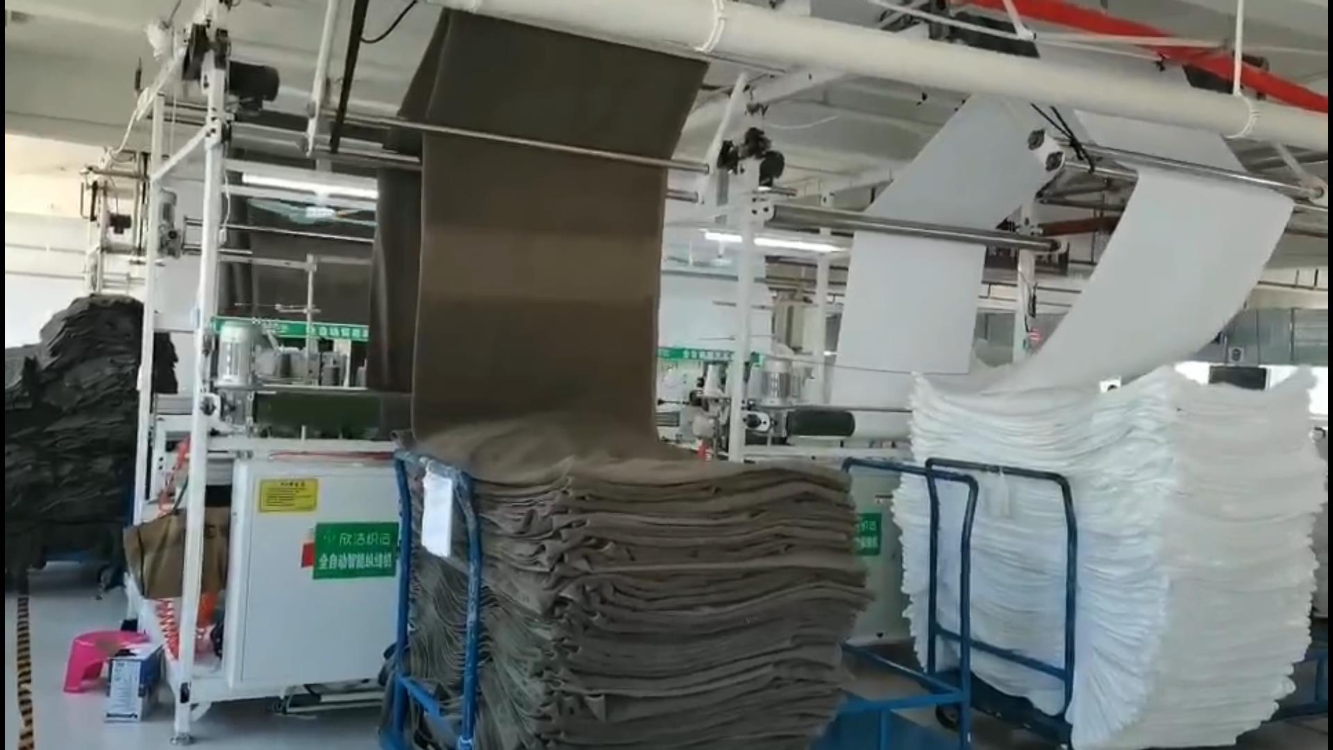 China hotel textile products factory everyday work vlog-Hanbi textile 6
