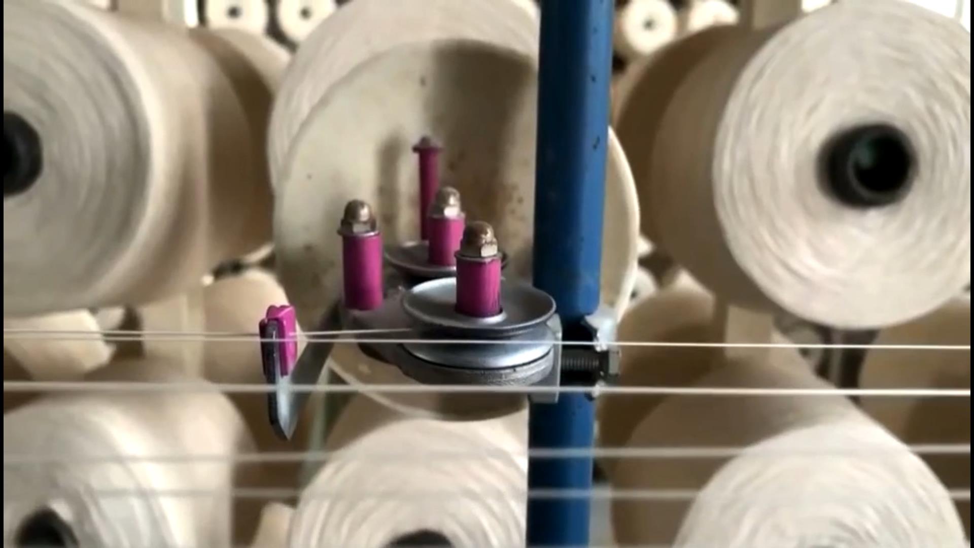 China hotel textile products factory everyday work vlog-Hanbi textile 1