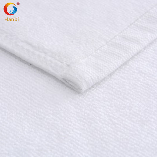 Five-star hotel bathroom all-cotton flat woven thickened absorbent jacquard bath mat 5