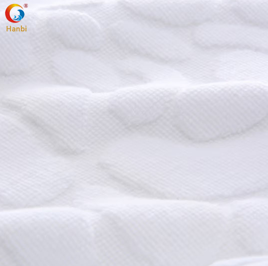 Five-star hotel bathroom all-cotton flat woven thickened absorbent jacquard bath mat 2