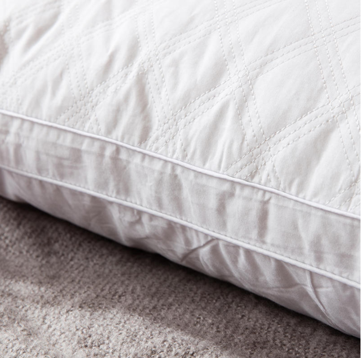 White pure cotton feather fabric pillow high quality for hotel non-defrmation 3