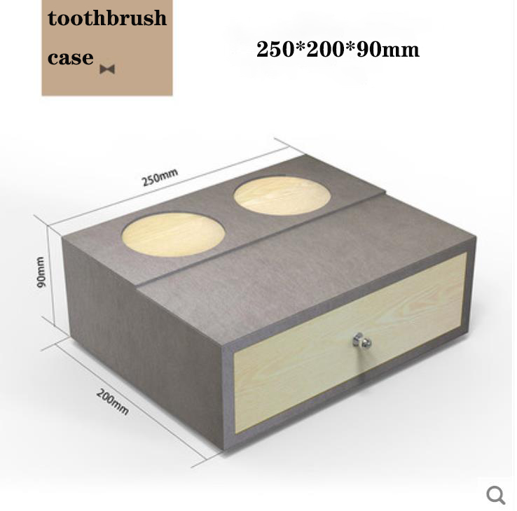 Hotel leather amenities Toiletries storage box tissue box trash can customized manufacturers Hanbi 4