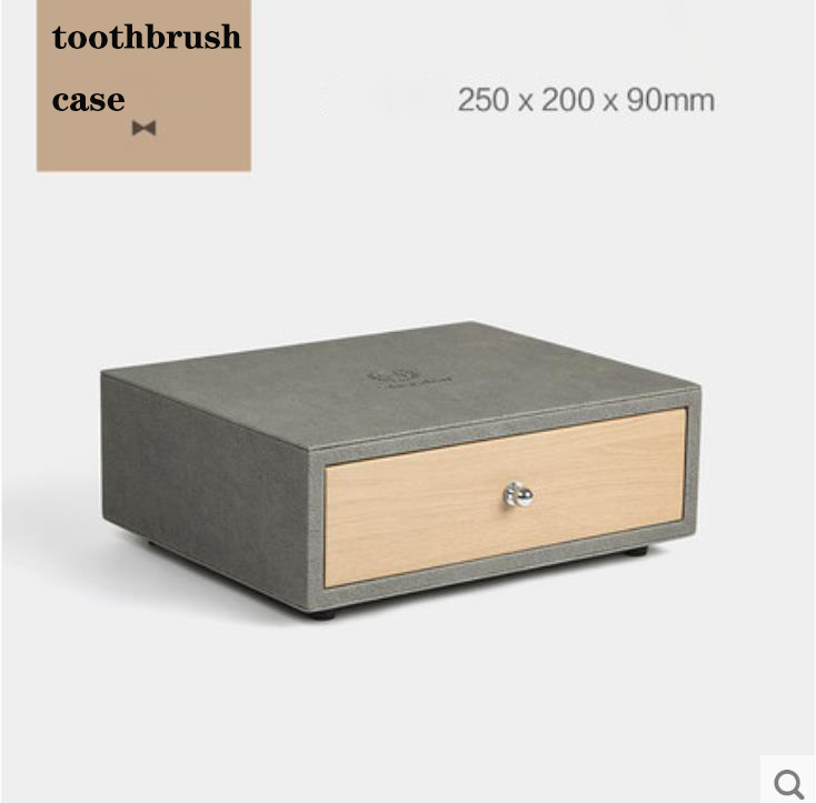 Hotel leather amenities Toiletries storage box tissue box trash can customized manufacturers Hanbi 3