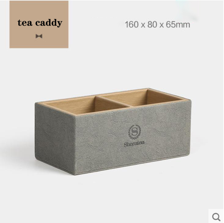 Hotel leather amenities Toiletries storage box tissue box trash can customized manufacturers Hanbi 7