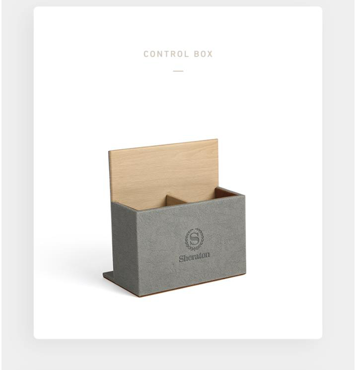 Hotel leather amenities Toiletries storage box tissue box trash can customized manufacturers Hanbi 12