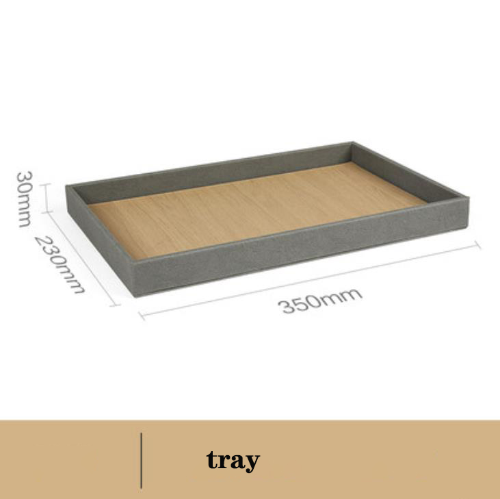 Hotel leather amenities Toiletries storage box tissue box trash can customized manufacturers Hanbi 8