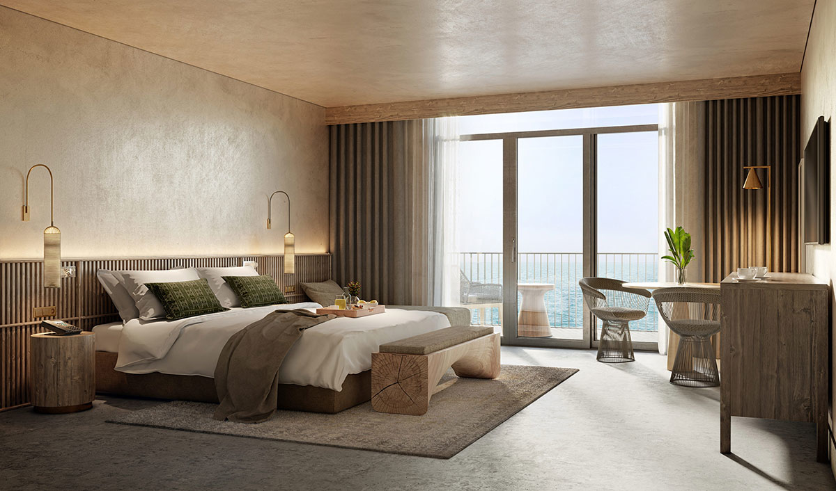 Five star Hotel room with top quality bedding set 2