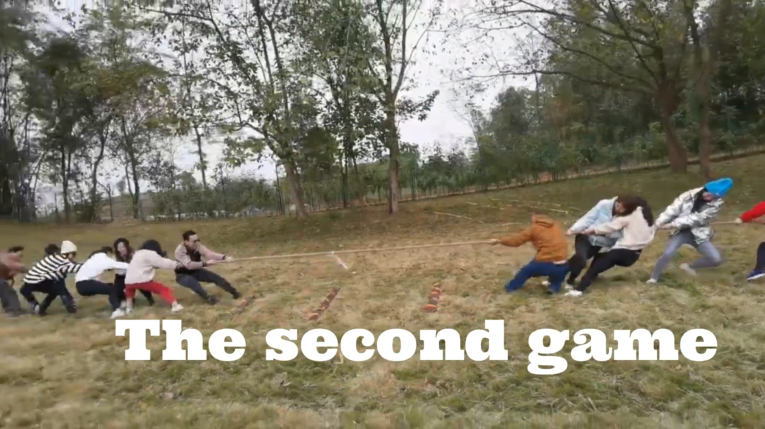 Hanbi Textile Company Staffs Is Playing Tug-of-war In Spare Time 4